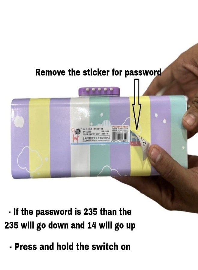 PEACORA Pencil Box with Code Lock Pen Case Large Capacity Multi-Layer Multi-Function Storage Bag Secret Compartment Pencil Box… (Unicorn, Pink) - Image 3